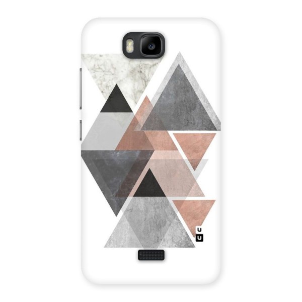 Abstract Diamond Pink Design Back Case for Honor Bee
