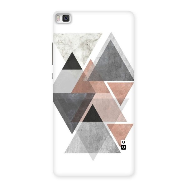 Abstract Diamond Pink Design Back Case for Huawei P8