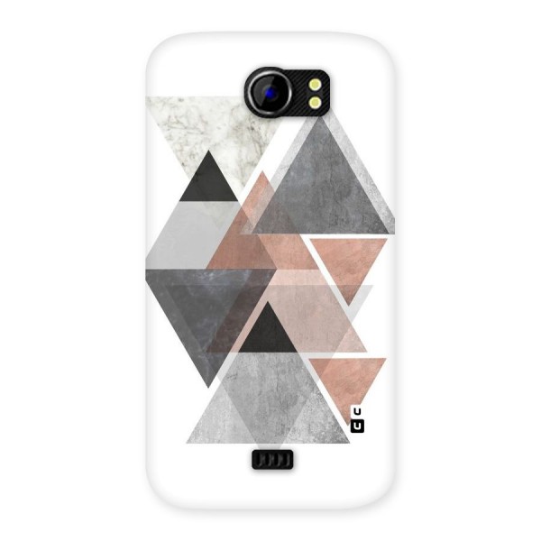 Abstract Diamond Pink Design Back Case for Micromax Canvas 2 A110