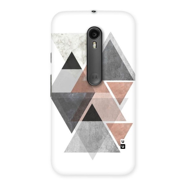 Abstract Diamond Pink Design Back Case for Moto G3