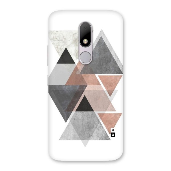 Abstract Diamond Pink Design Back Case for Moto M