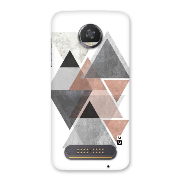 Abstract Diamond Pink Design Back Case for Moto Z2 Play