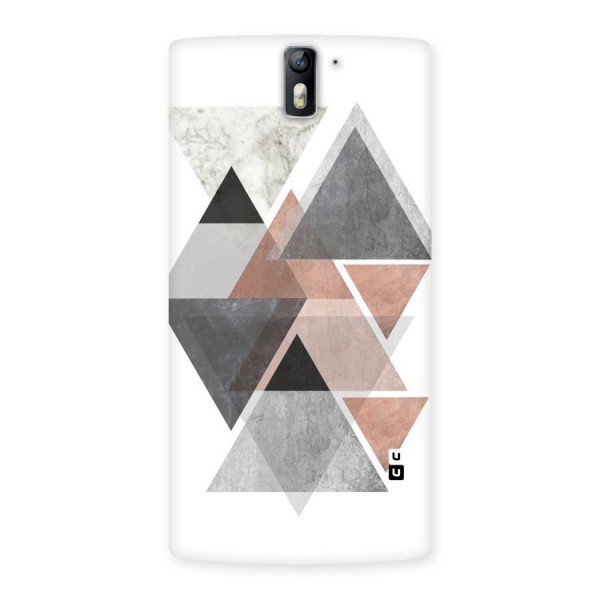 Abstract Diamond Pink Design Back Case for One Plus One