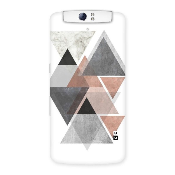 Abstract Diamond Pink Design Back Case for Oppo N1