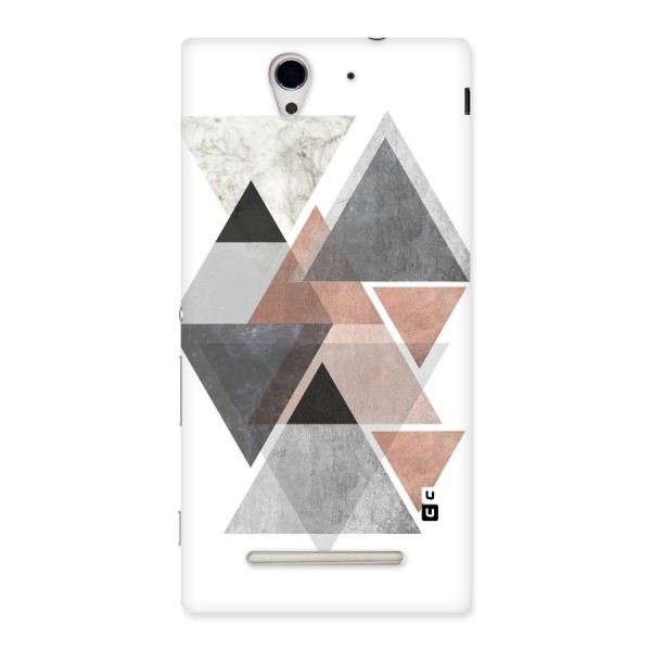 Abstract Diamond Pink Design Back Case for Sony Xperia C3