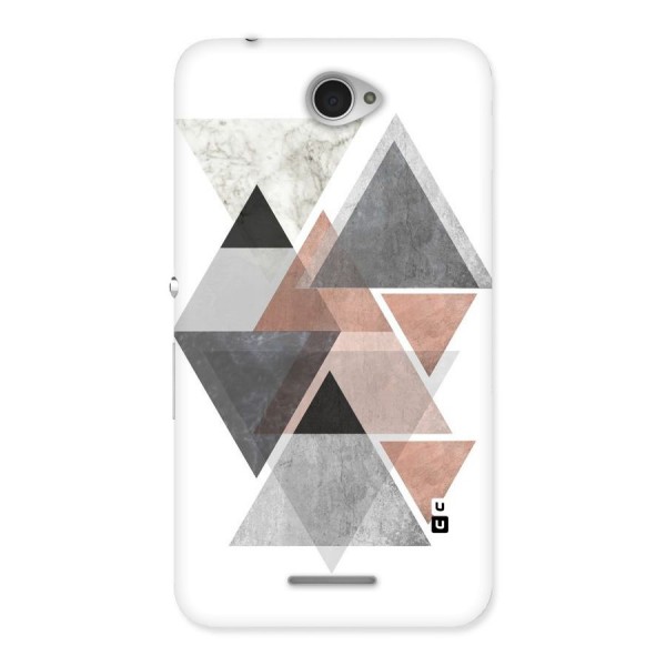 Abstract Diamond Pink Design Back Case for Sony Xperia E4