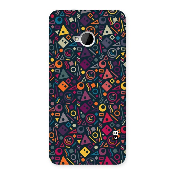 Abstract Figures Back Case for HTC One M7