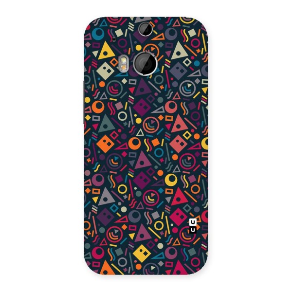 Abstract Figures Back Case for HTC One M8