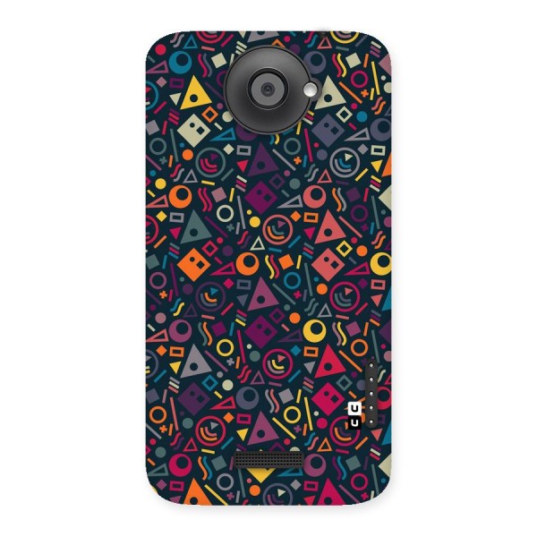 Abstract Figures Back Case for HTC One X