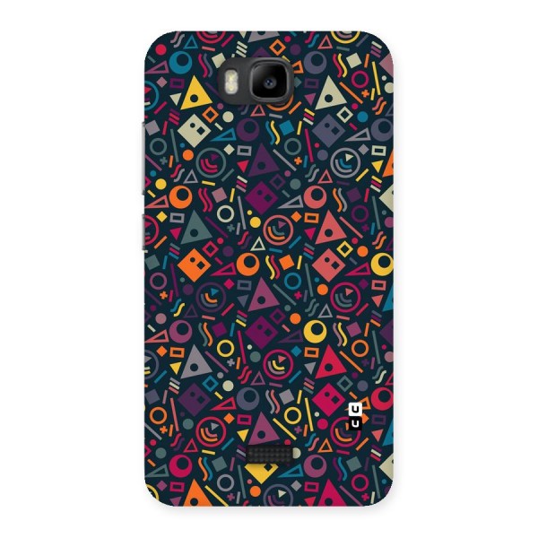 Abstract Figures Back Case for Honor Bee
