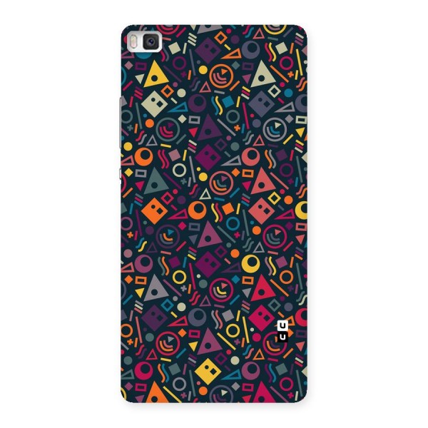 Abstract Figures Back Case for Huawei P8