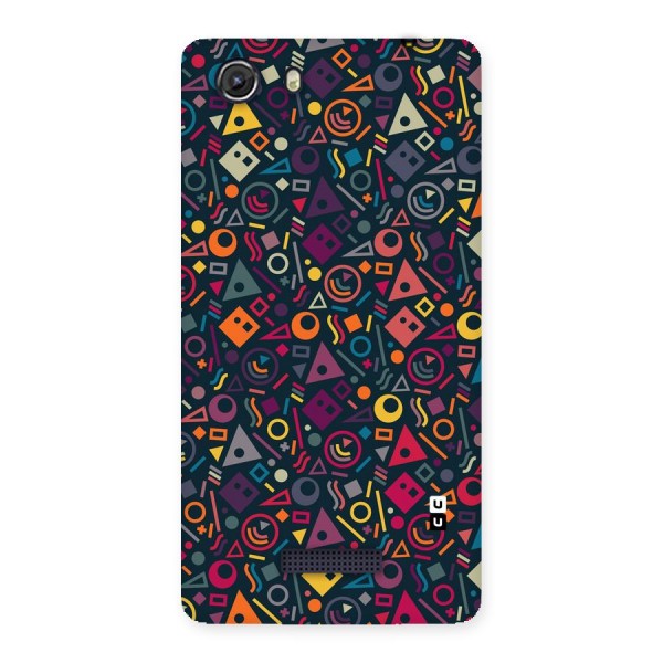 Abstract Figures Back Case for Micromax Unite 3