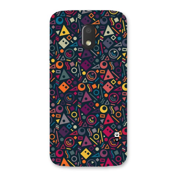 Abstract Figures Back Case for Moto E3 Power