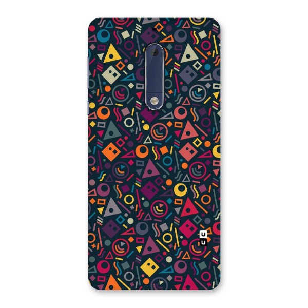 Abstract Figures Back Case for Nokia 5