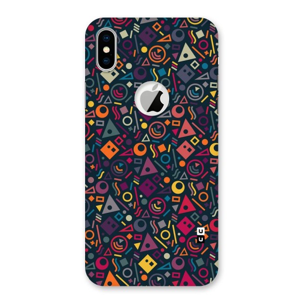 Abstract Figures Back Case for iPhone X Logo Cut