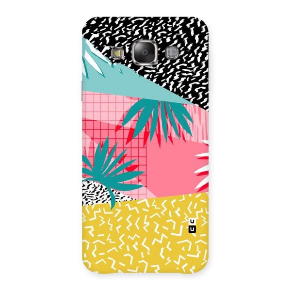 Abstract Grass Hues Back Case for Galaxy E7