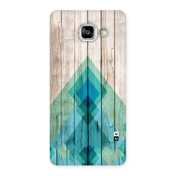 Abstract Green And Wood Back Case for Galaxy A5 2016