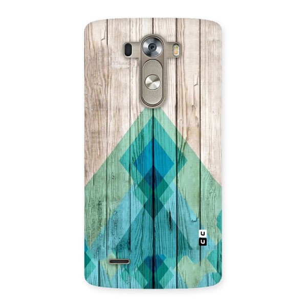 Abstract Green And Wood Back Case for LG G3