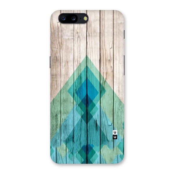 Abstract Green And Wood Back Case for OnePlus 5