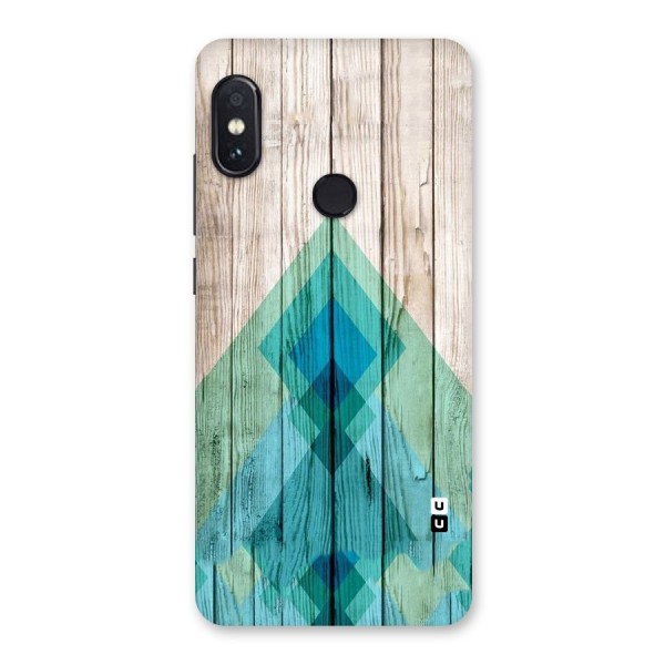 Abstract Green And Wood Back Case for Redmi Note 5 Pro