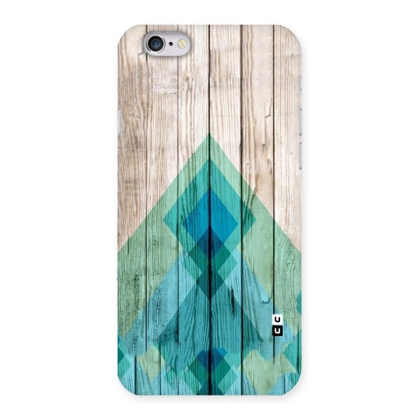 Abstract Green And Wood Back Case for iPhone 6 6S