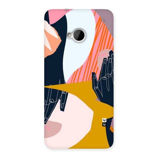 Abstract Hands Back Case for HTC One M7