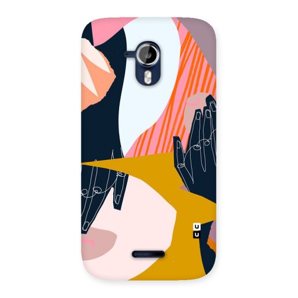 Abstract Hands Back Case for Micromax Canvas Magnus A117