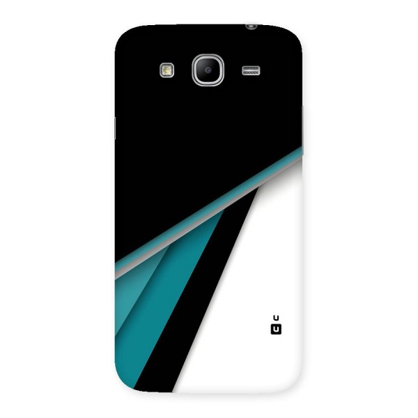 Abstract Lines Of Blue Back Case for Galaxy Mega 5.8