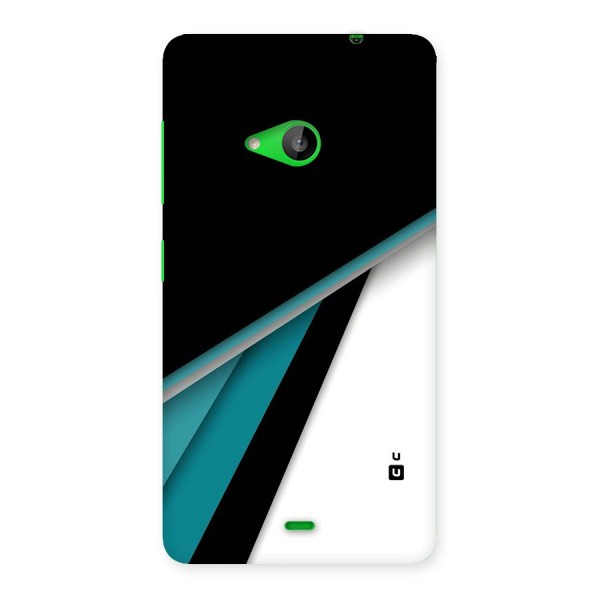 Abstract Lines Of Blue Back Case for Lumia 535