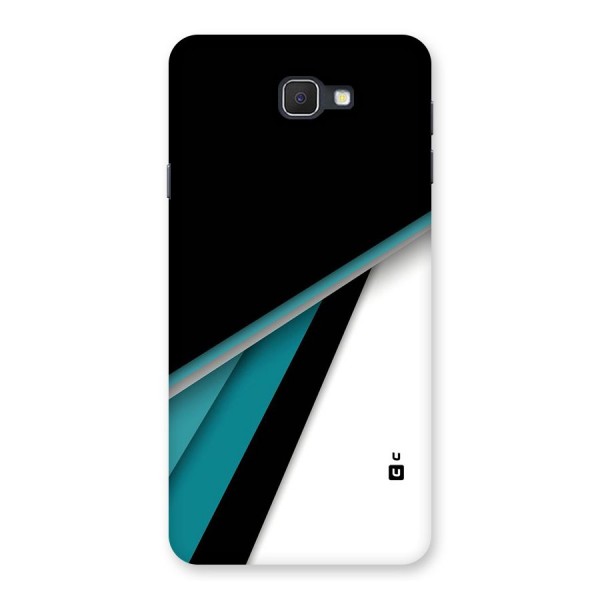 Abstract Lines Of Blue Back Case for Samsung Galaxy J7 Prime