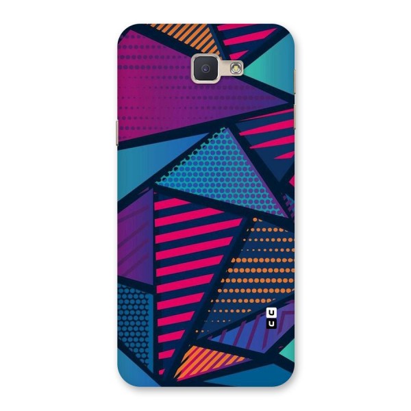 Abstract Lines Polka Back Case for Galaxy J5 Prime