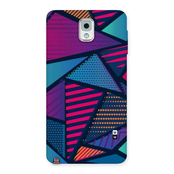 Abstract Lines Polka Back Case for Galaxy Note 3