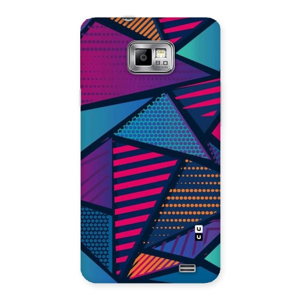 Abstract Lines Polka Back Case for Galaxy S2