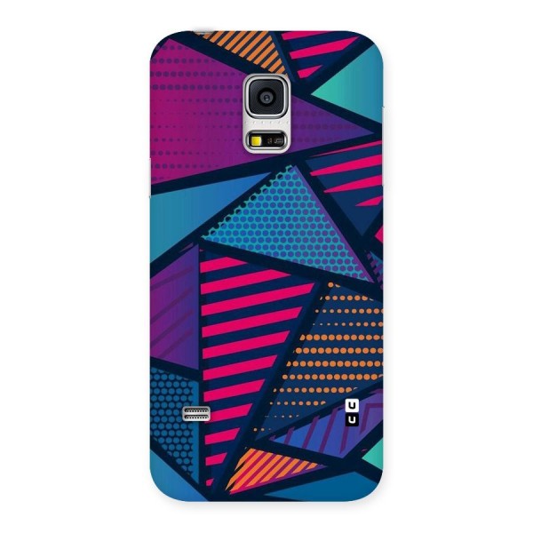 Abstract Lines Polka Back Case for Galaxy S5 Mini