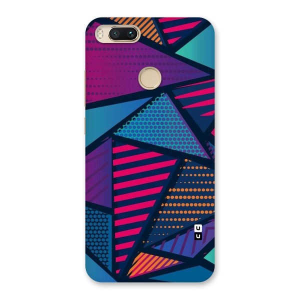 Abstract Lines Polka Back Case for Mi A1