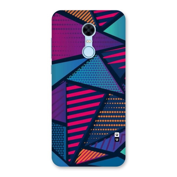 Abstract Lines Polka Back Case for Redmi Note 5