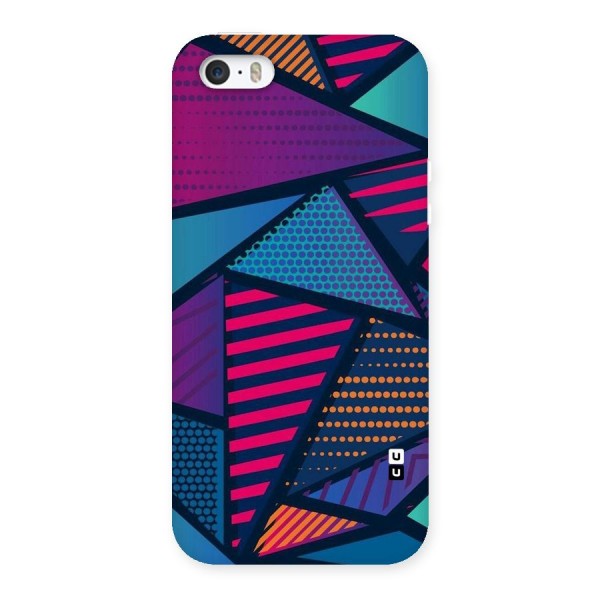 Abstract Lines Polka Back Case for iPhone 5 5S