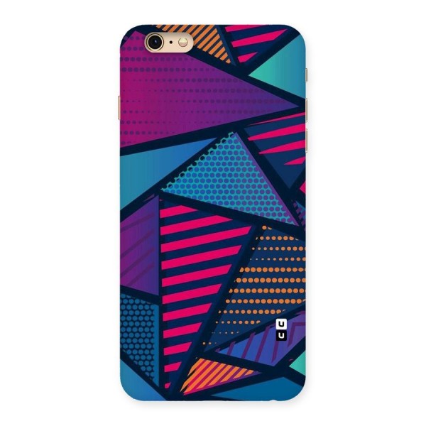 Abstract Lines Polka Back Case for iPhone 6 Plus 6S Plus
