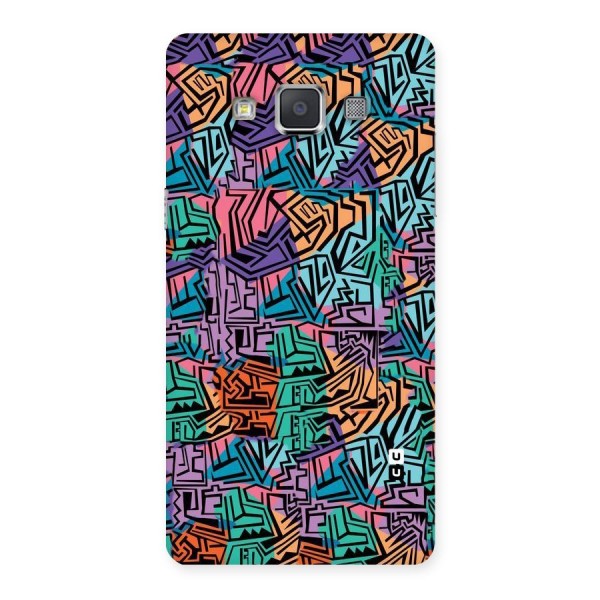 Abstract Lining Colors Back Case for Galaxy Grand Max