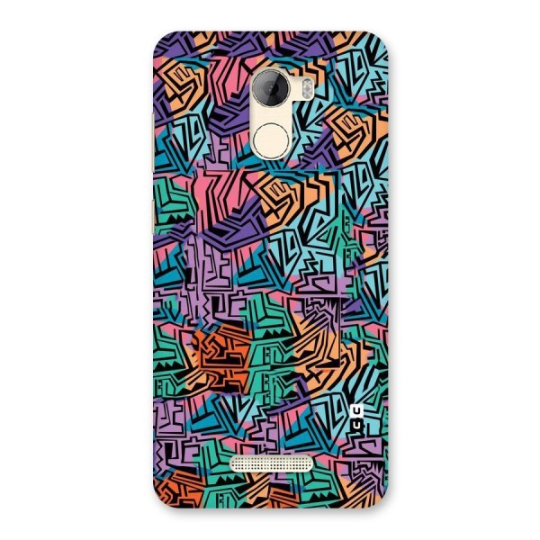 Abstract Lining Colors Back Case for Gionee A1 LIte