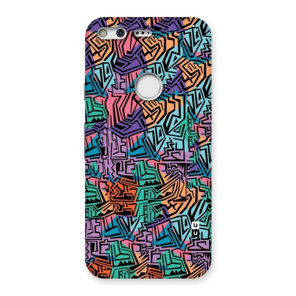 Abstract Lining Colors Back Case for Google Pixel