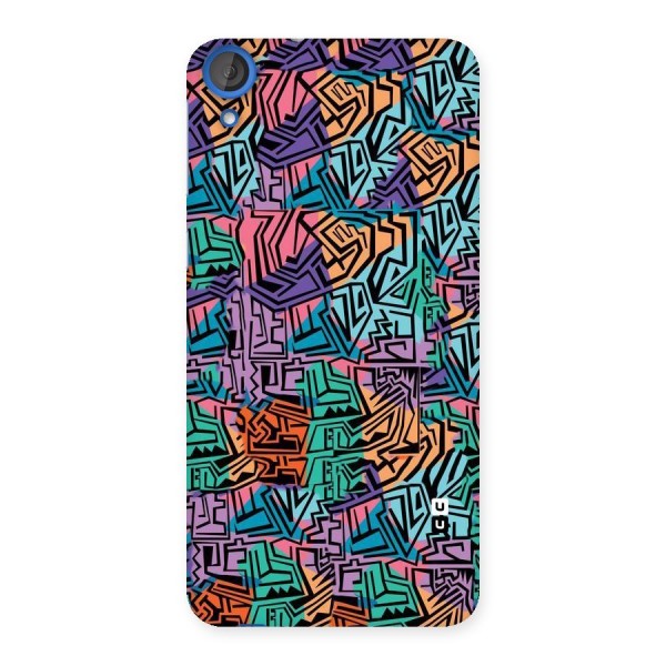Abstract Lining Colors Back Case for HTC Desire 820