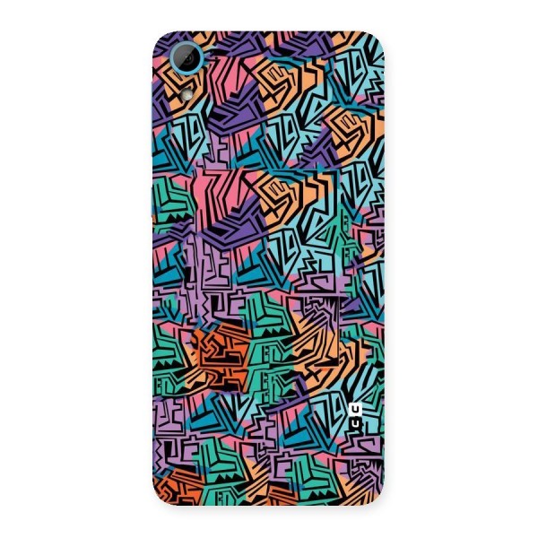 Abstract Lining Colors Back Case for HTC Desire 826