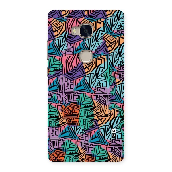 Abstract Lining Colors Back Case for Huawei Honor 5X