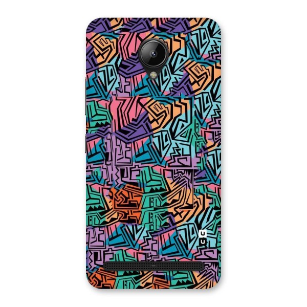 Abstract Lining Colors Back Case for Lenovo C2