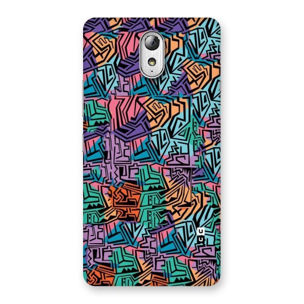 Abstract Lining Colors Back Case for Lenovo Vibe P1M