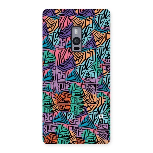 Abstract Lining Colors Back Case for OnePlus Two