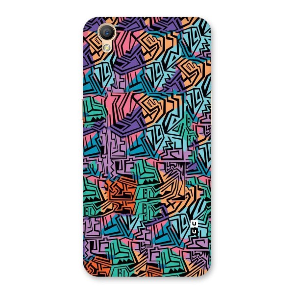 Abstract Lining Colors Back Case for Oppo A37