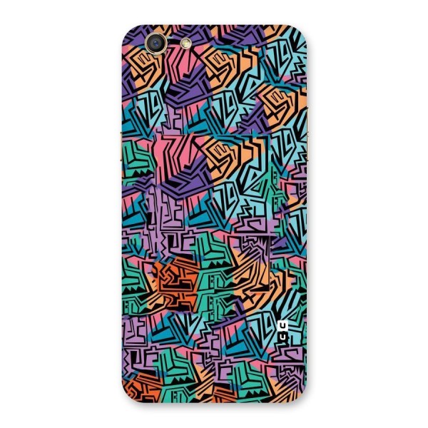 Abstract Lining Colors Back Case for Oppo F3