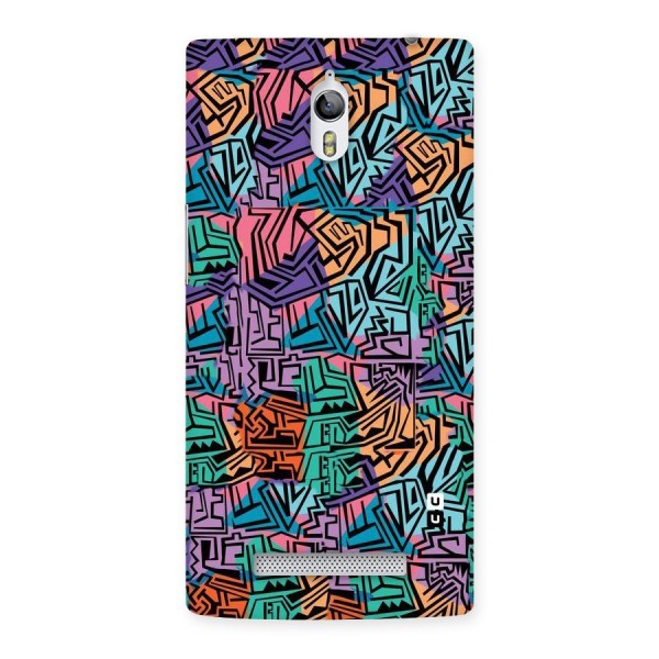 Abstract Lining Colors Back Case for Oppo Find 7